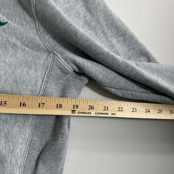 Champion Reverse Weave Double Sided Graphic Pullover Hoodie Sweatshirt Red Gray - Picture 8 of 13